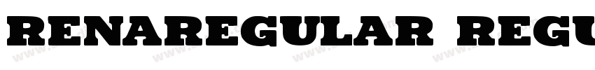 RENAREGULAR Regular字体转换